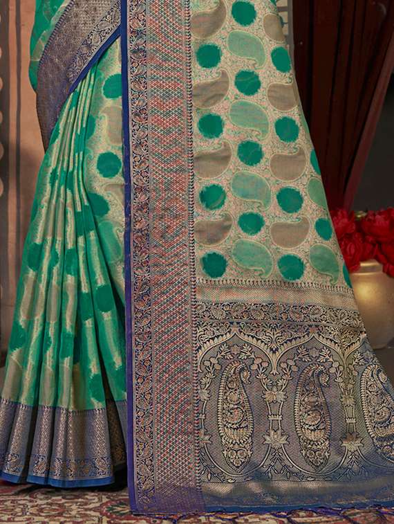 women's banarasi saree with blouse - 19303894 -  Standard Image - 2