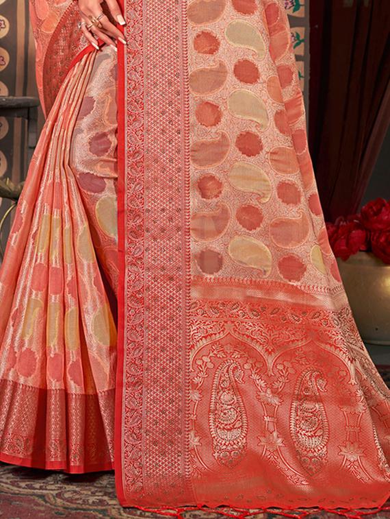 women's banarasi saree with blouse - 19303897 - Standard Image - 2