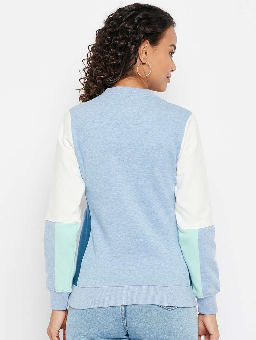 round neck printed regular sweatshirt - 19303953 - Standard Image - 2