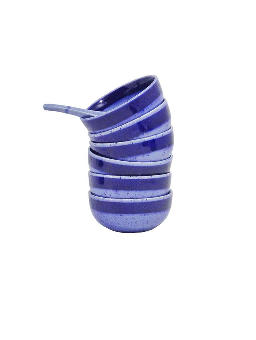 caffeine ceramic handmade blue crackle dinner set (37 pieces -) - 19304452 -  Standard Image - 2