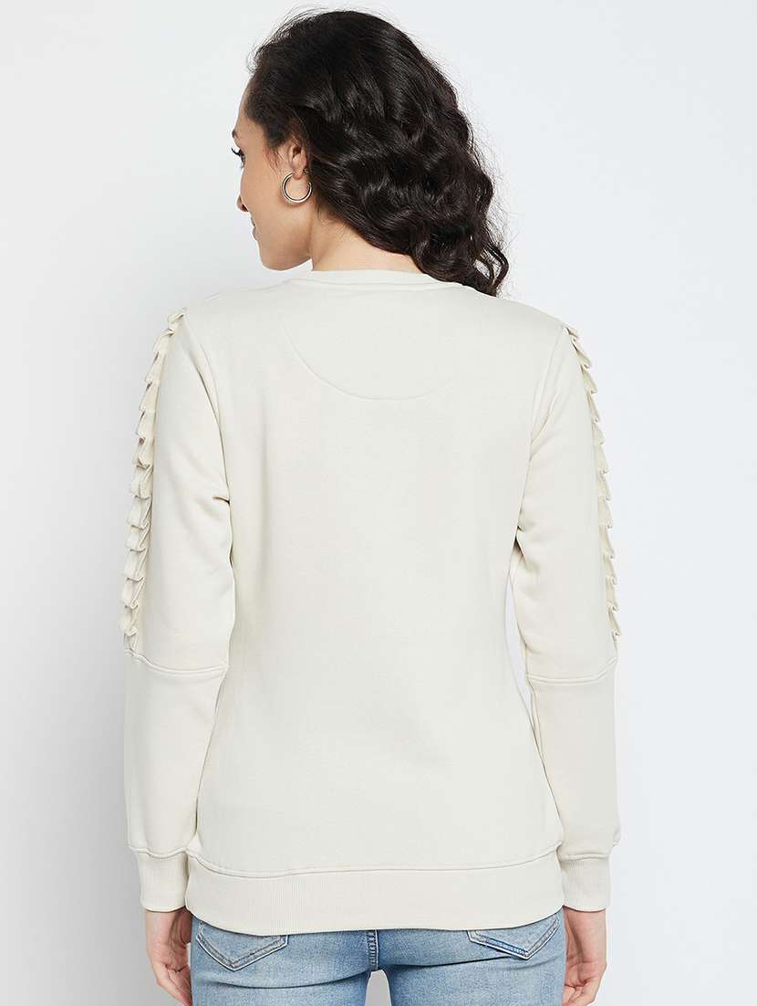 round neck printed regular sweatshirt - 19304470 -  Standard Image - 2