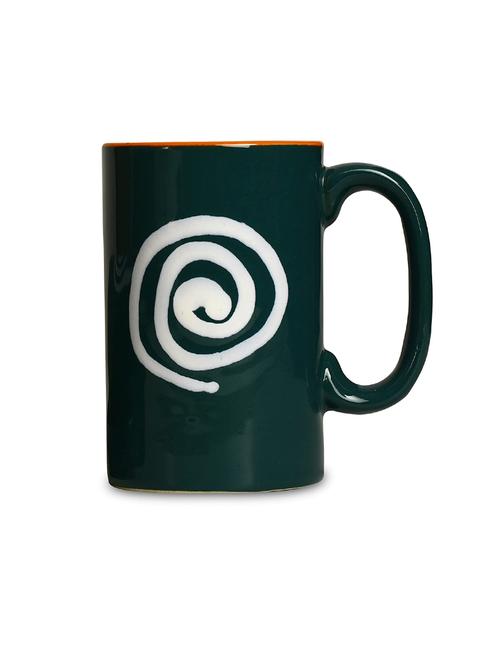 caffeine ceramic stonwear handmade green & white doodle print coffee mug (set of 2) - 19304567 -  Standard Image - 0