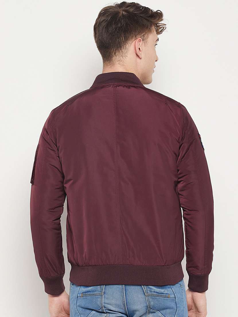 purple solid bomber jacket - 19304637 -  Standard Image - 2
