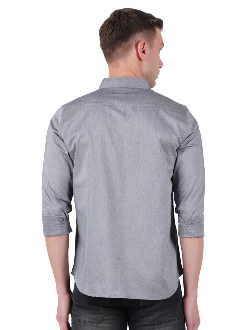 mens solid casual shirt - 19313157 - Standard Image - 2