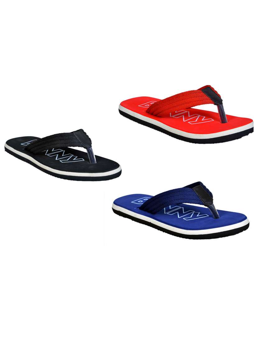 pack of 3 printed flip flop