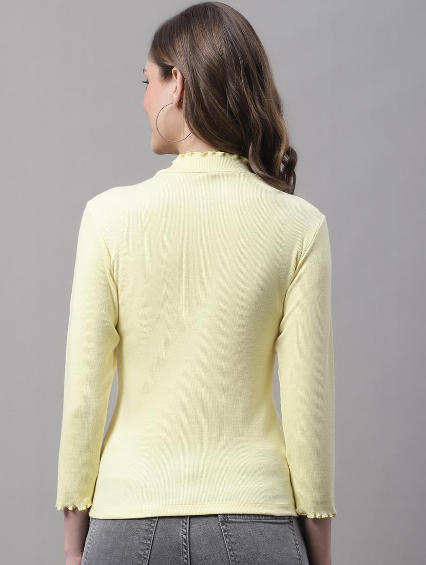 women's straight turtle neck top - 19313773 - Standard Image - 2