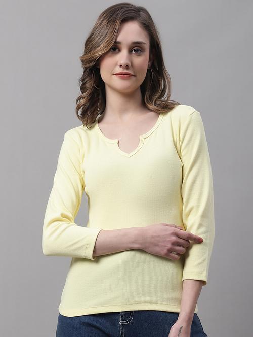 women's straight v neck top - 19313778 -  Standard Image - 0