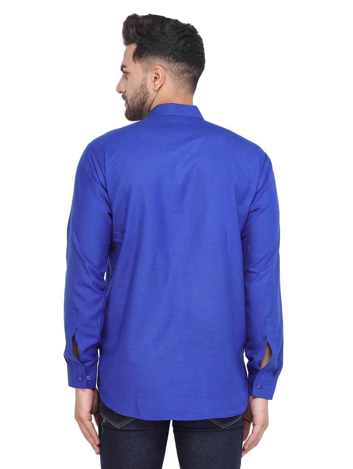 mandarin neck solid short kurta - 19313833 - Standard Image - 2