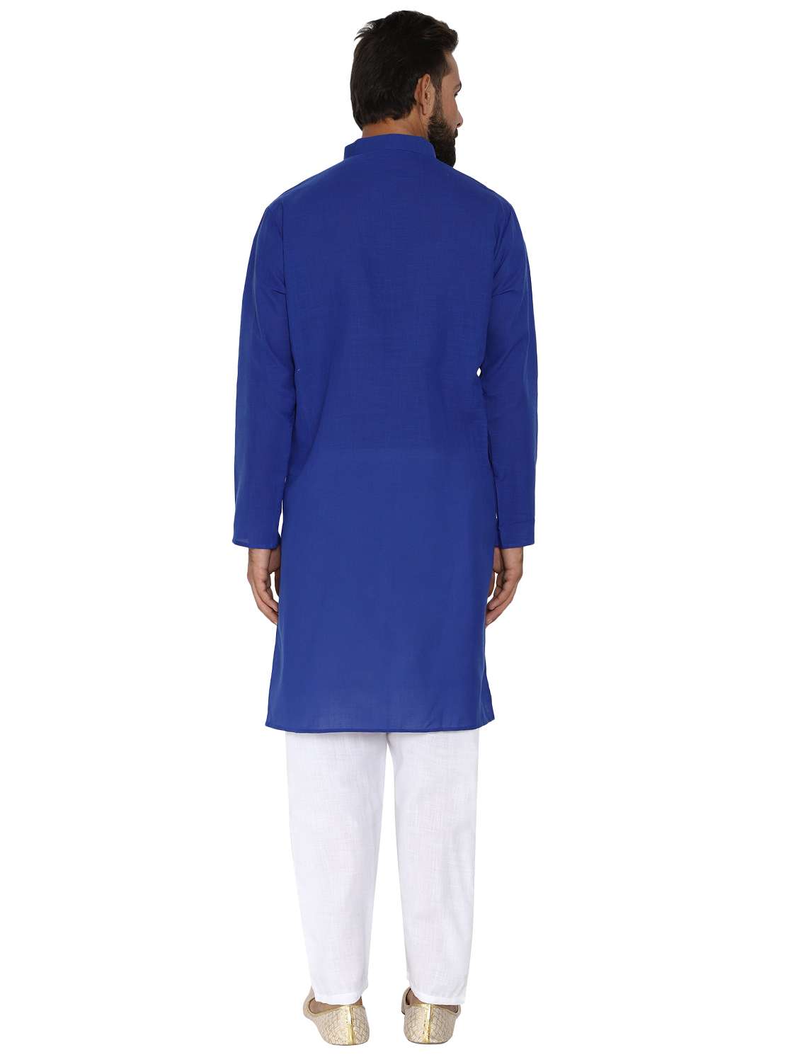 blue solid long kurta pyjama ethnic wear set - 19313966 -  Standard Image - 2