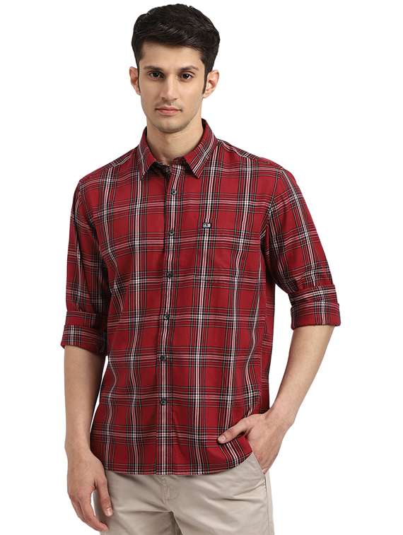 mens checks casual shirt