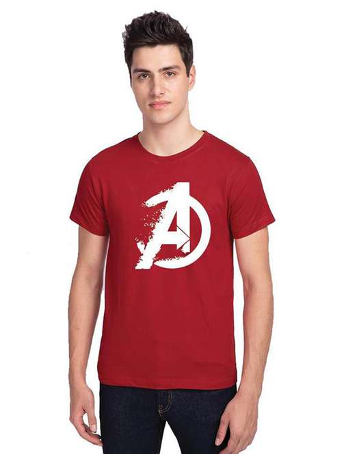 round neck printed front print t-shirt - 19324707 - Standard Image - 0