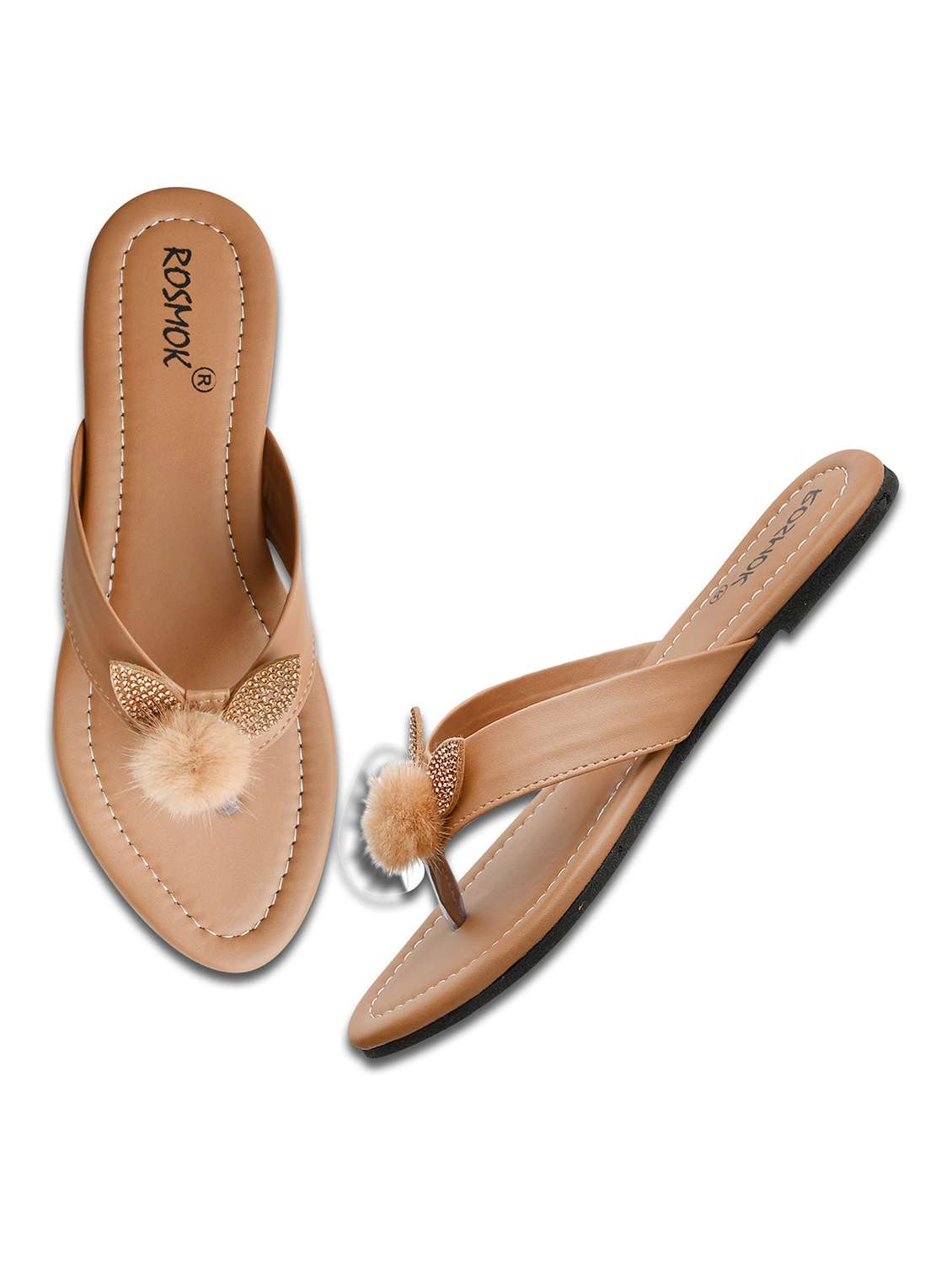 women solid slip on sandal - 19325770 -  Standard Image - 2