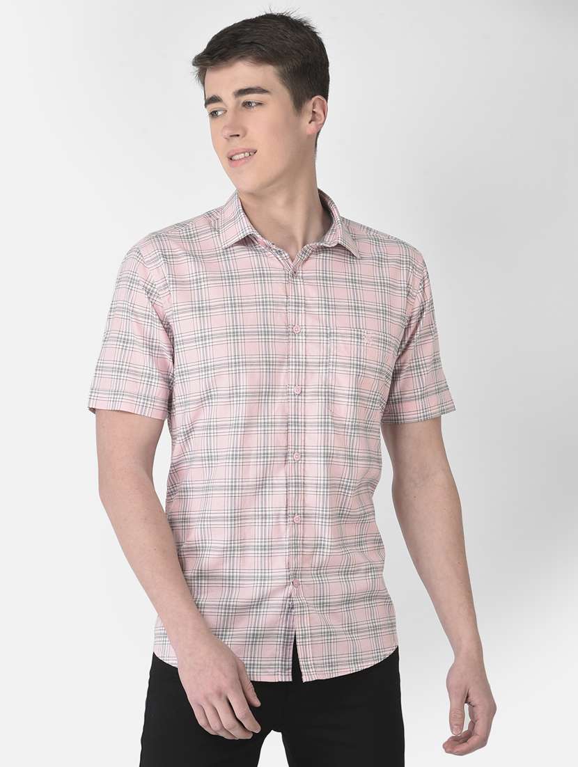 mens checks casual shirt