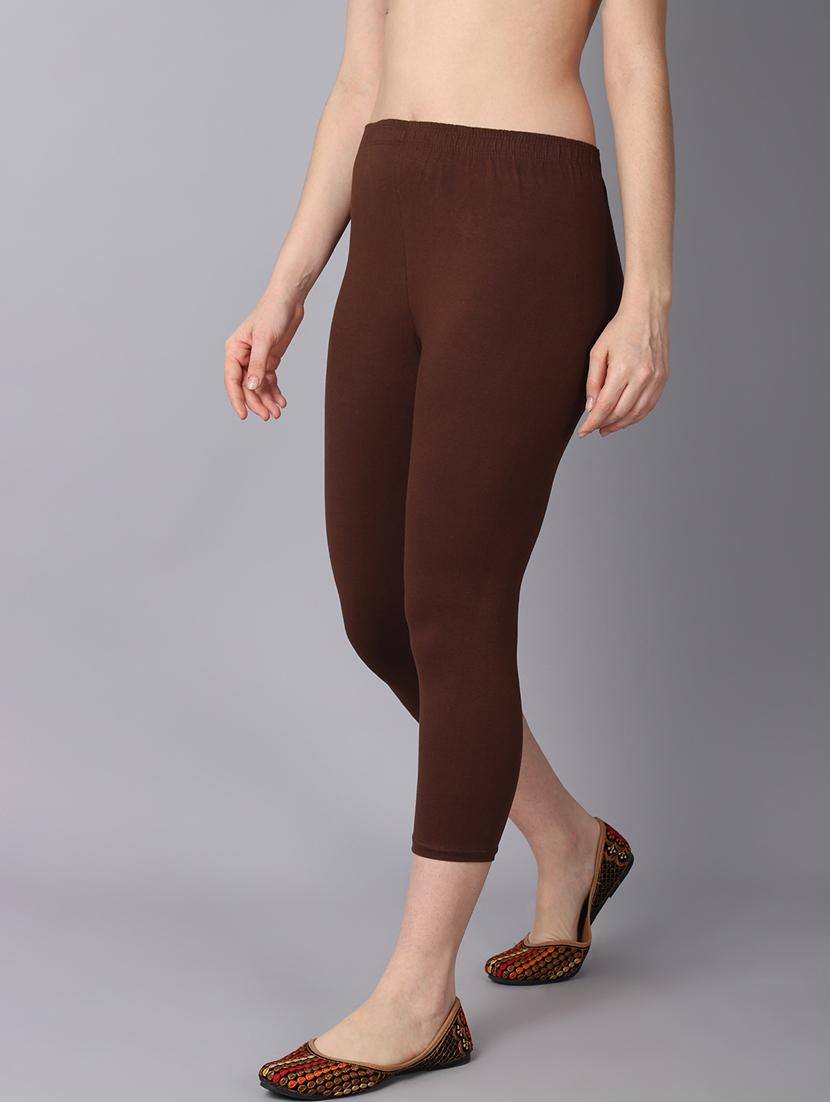 mid rise solid capri leggings - 19326143 - Standard Image - 2