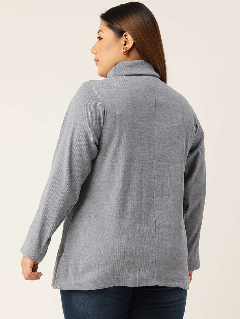 women's straight high neck top - 19326213 -  Standard Image - 2