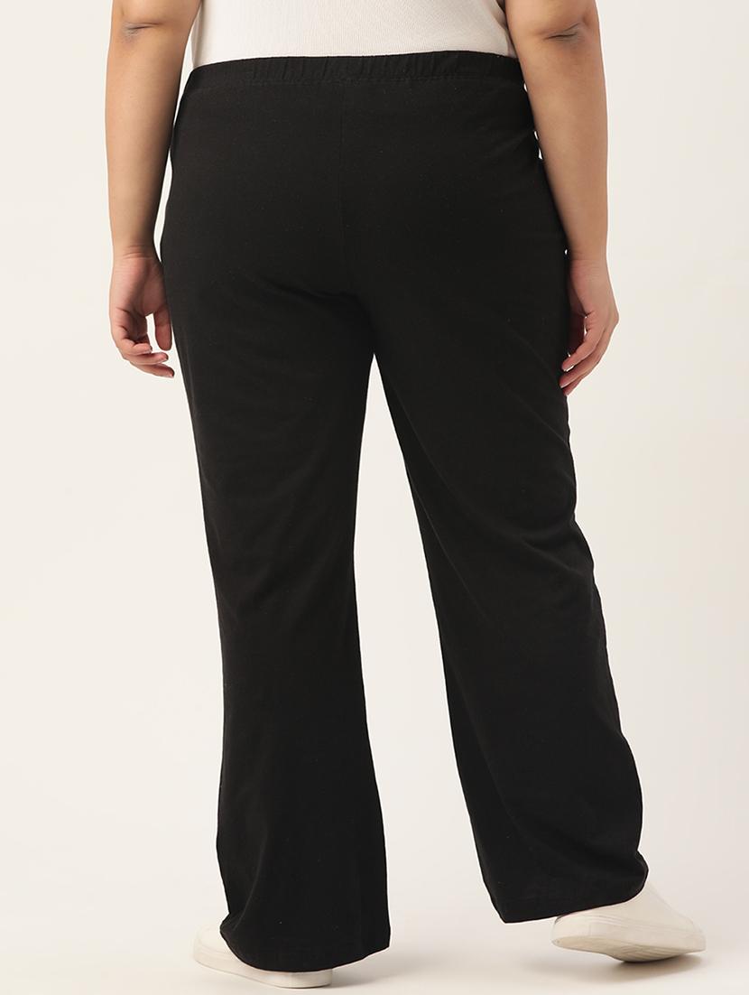 women solid flat front tailored trouser - 19326358 - Standard Image - 2