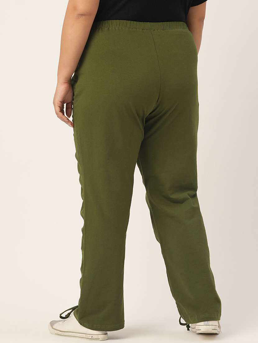 green solid plus trouser - 19326359 - Standard Image - 2