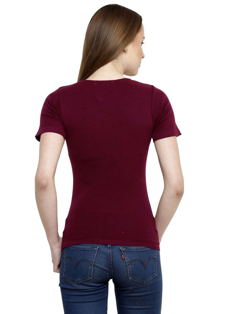 women's a line round neck top - 19326822 -  Standard Image - 2