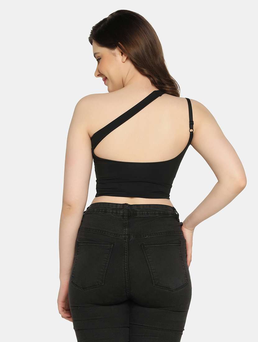 black nylon sports bra - 19328636 -  Standard Image - 2