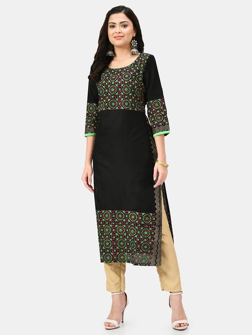 women's straight kurta - 19329071 - Standard Image - 0