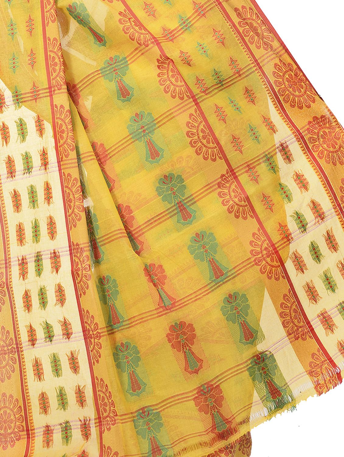 women's self design yellow colored saree - 19329281 - Standard Image - 2