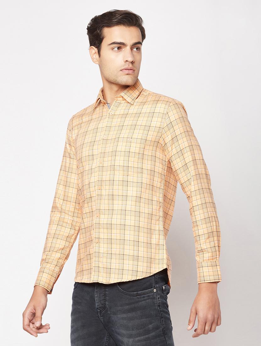 mens checks casual shirt - 19329611 - Standard Image - 2