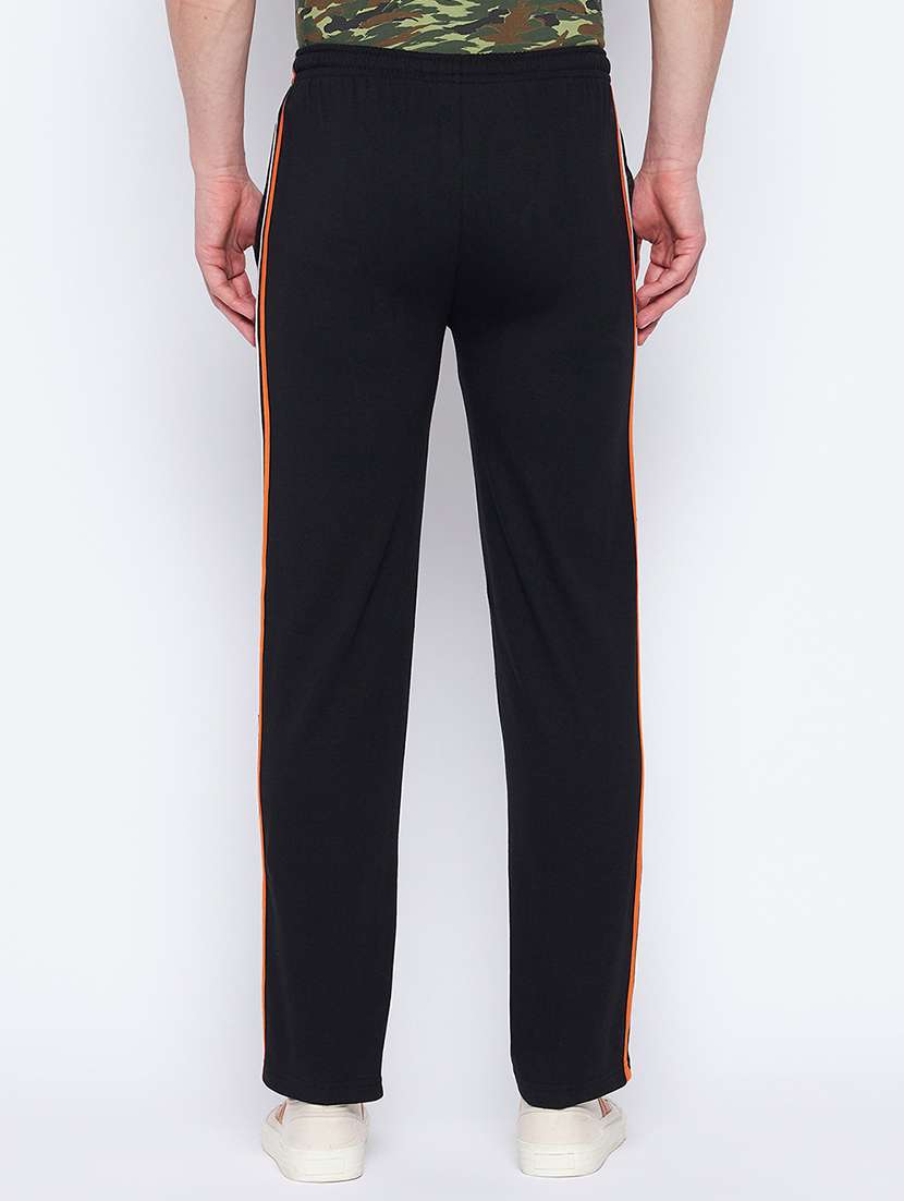 black solid full length track pant - 19329808 -  Standard Image - 2