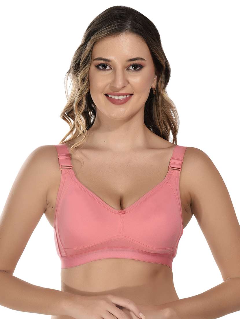 pink cotton tshirt bra
