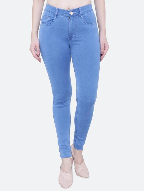 women's plain skinny fit jeans - 19332991 -  Standard Image - 0