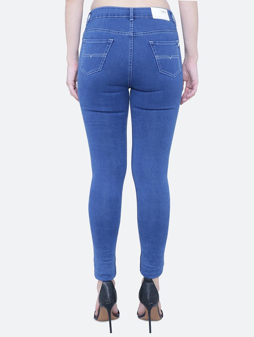women's plain skinny fit jeans - 19332992 - Standard Image - 2