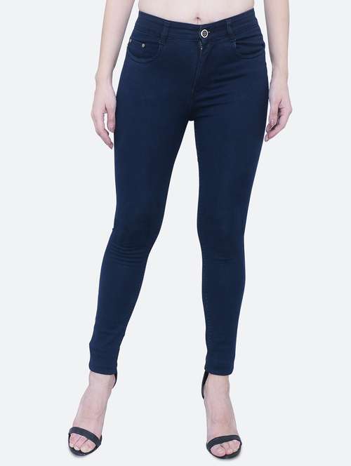 women's plain skinny fit jeans - 19332995 -  Standard Image - 0