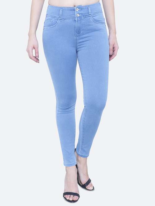 women's plain slim fit jeans - 19332998 -  Standard Image - 0