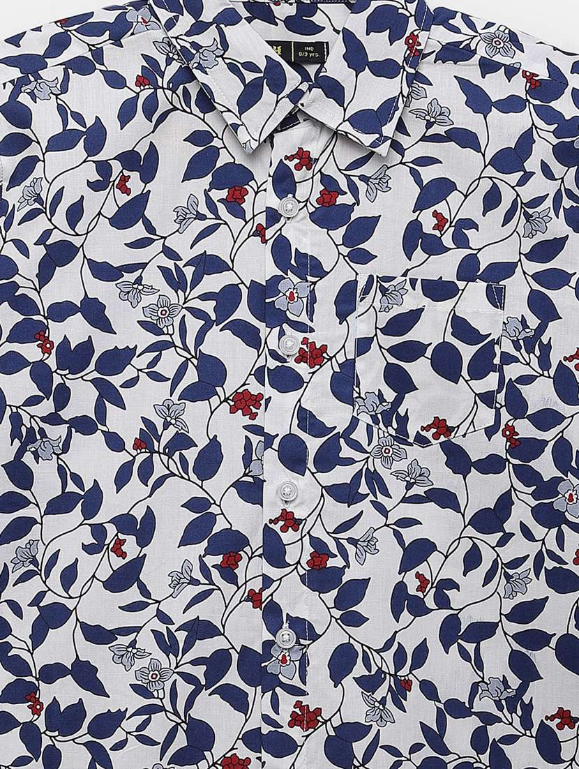 white printed shirt - 19334183 -  Standard Image - 2