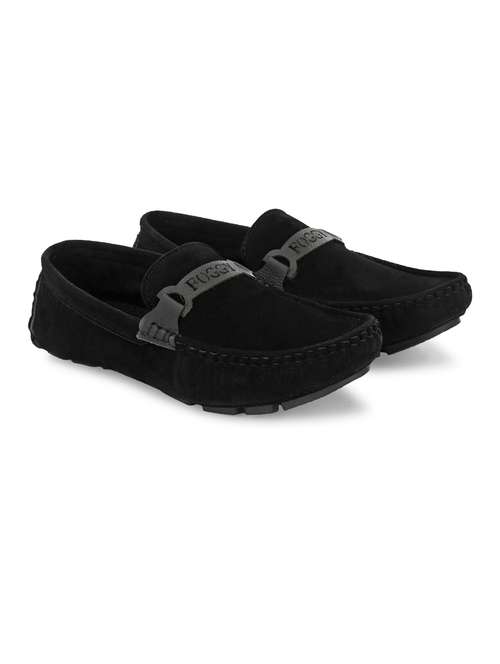 black suede slip on loafers - 19335054 -  Standard Image - 0