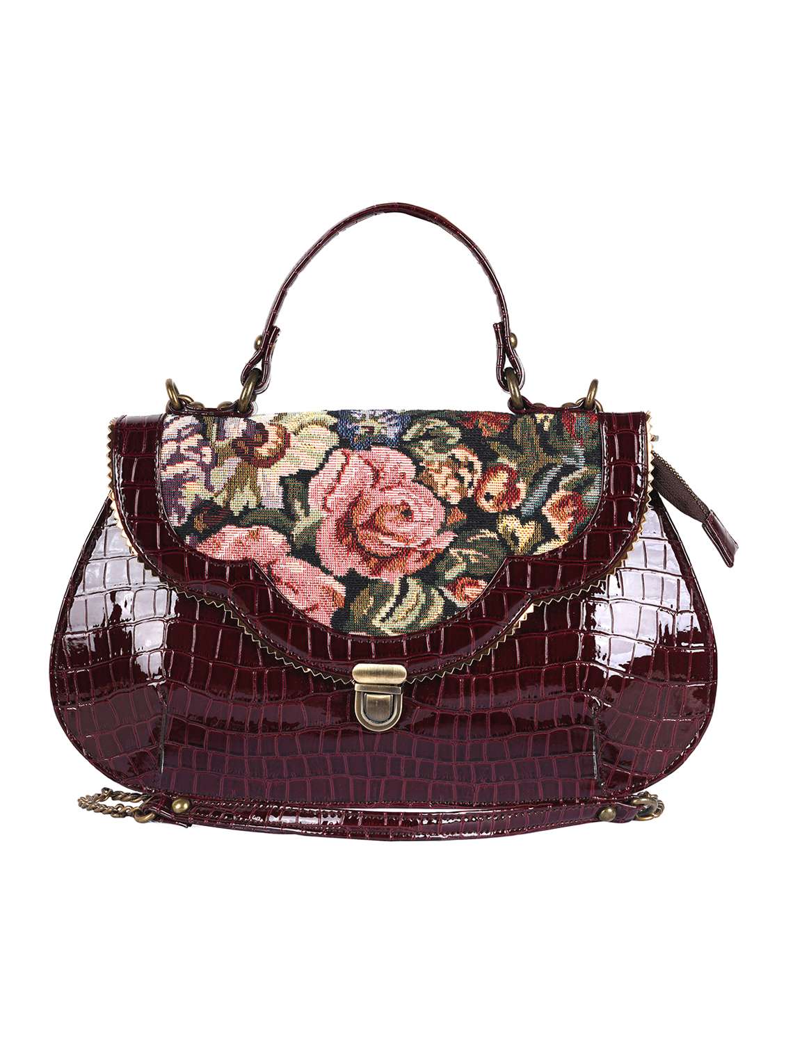 brown leather sling bag