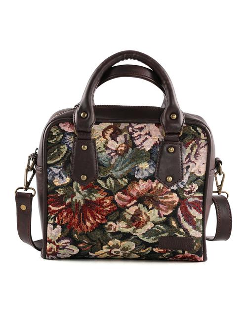 brown cotton sling bag - 19335175 - Standard Image - 0