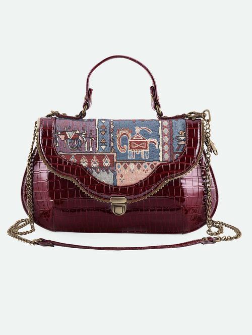 brown cotton sling bag - 19335189 -  Standard Image - 0