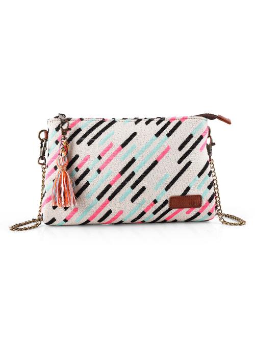 multi colored cotton sling bag - 19335193 -  Standard Image - 0