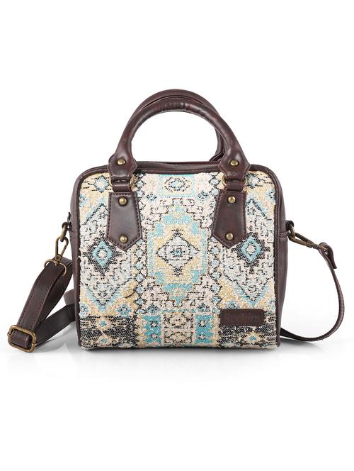 white cotton sling bag - 19335199 - Standard Image - 0