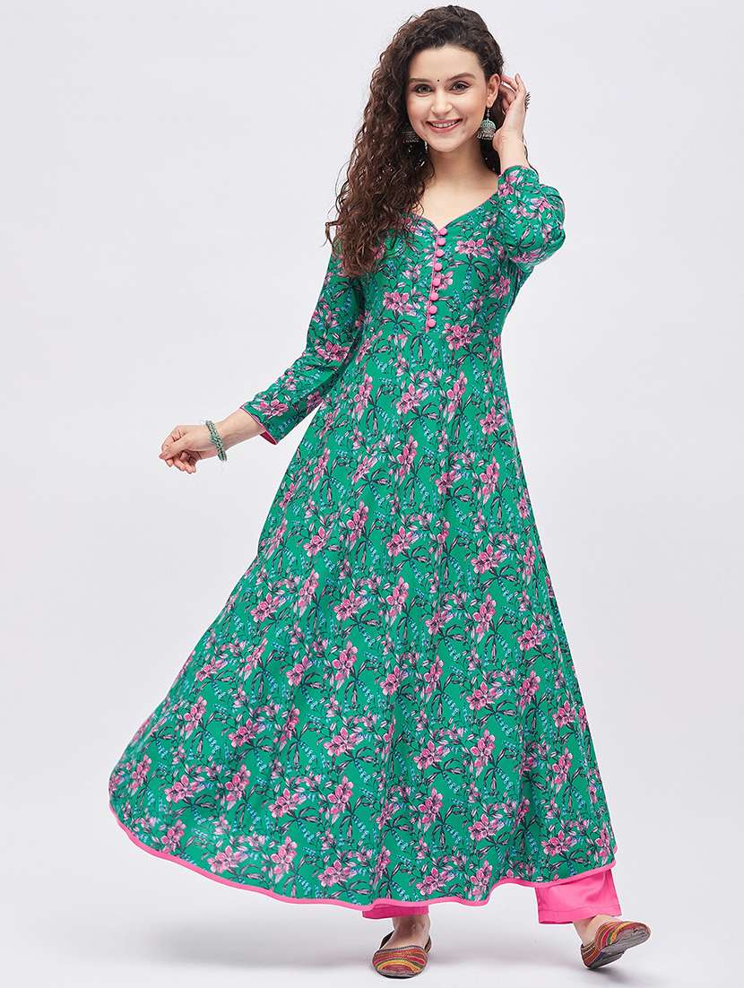 women's flared kurta