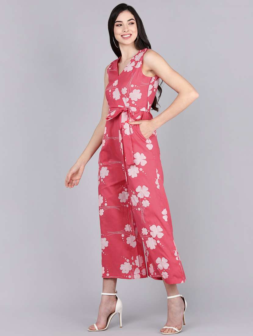 printed 3/4 jumpsuit - 19336349 -  Standard Image - 2