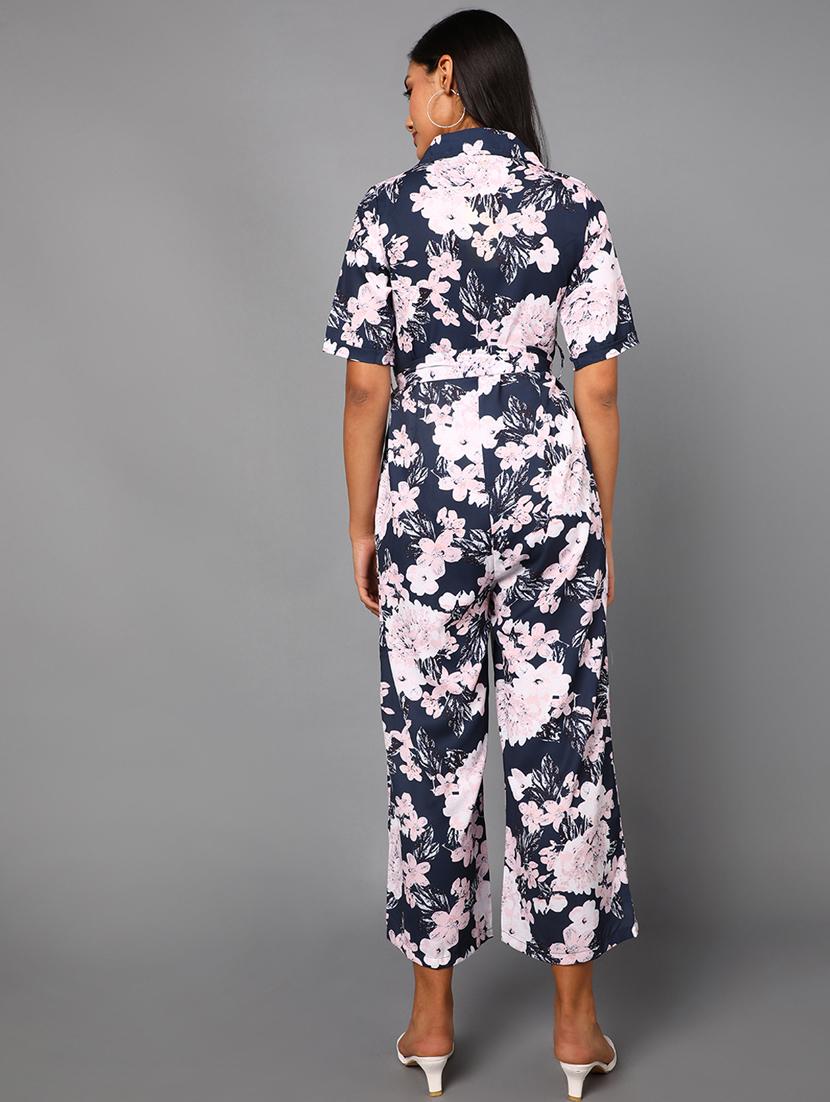 printed full leg jumpsuit - 19336356 - Standard Image - 2