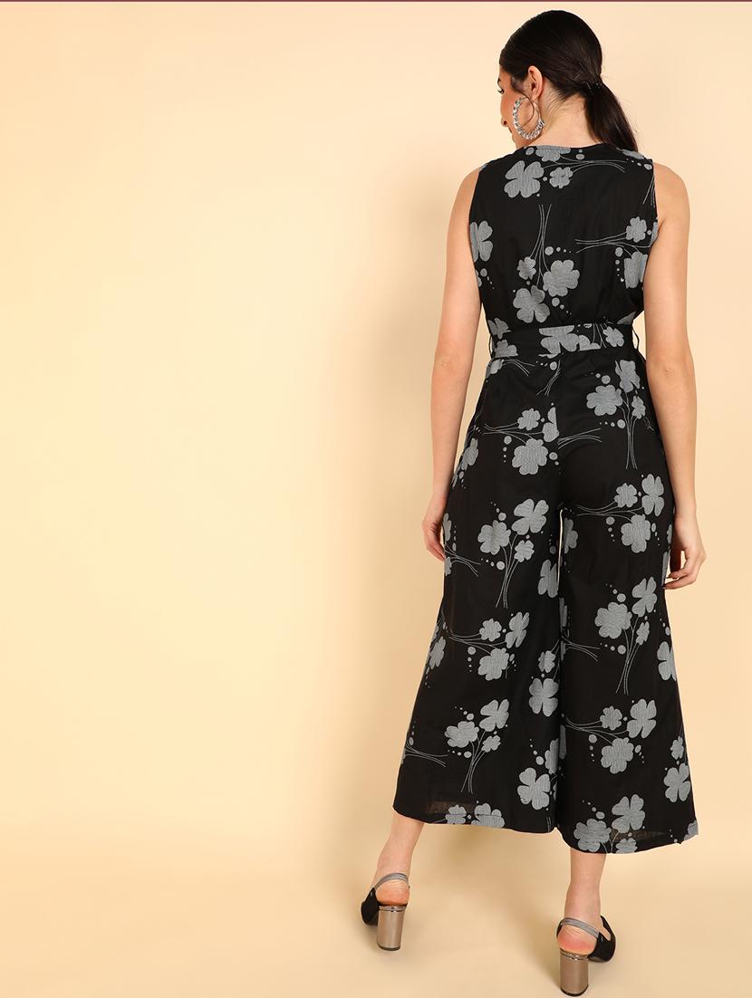printed full leg jumpsuit - 19336361 - Standard Image - 2