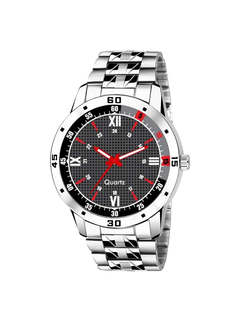 mens round analog watch