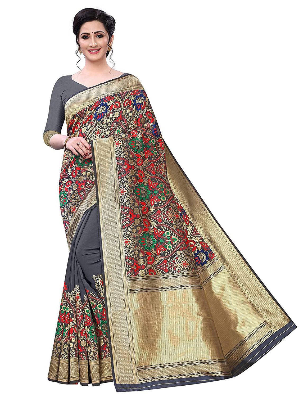 women's banarasi saree with blouse - 19337207 - Zoom Image - 0