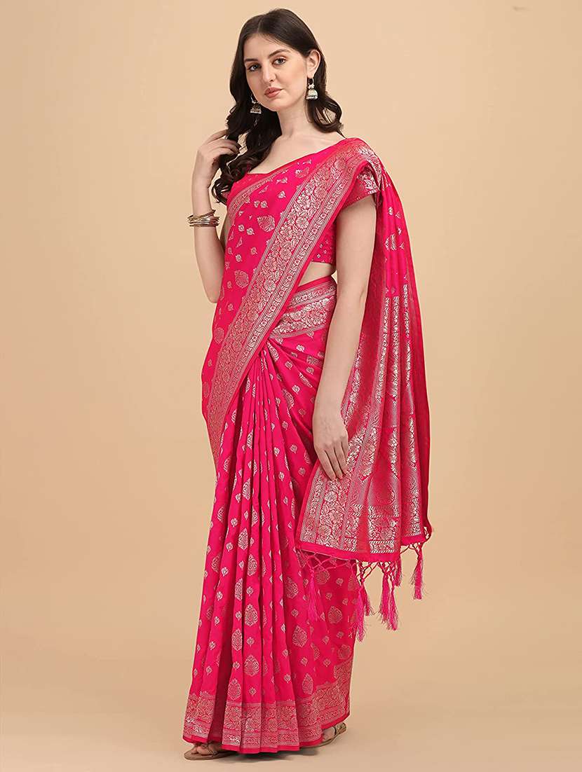 women's banarasi saree with blouse