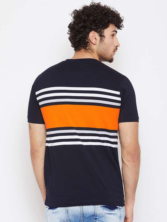 round neck striped t-shirt - 19342504 - Standard Image - 2