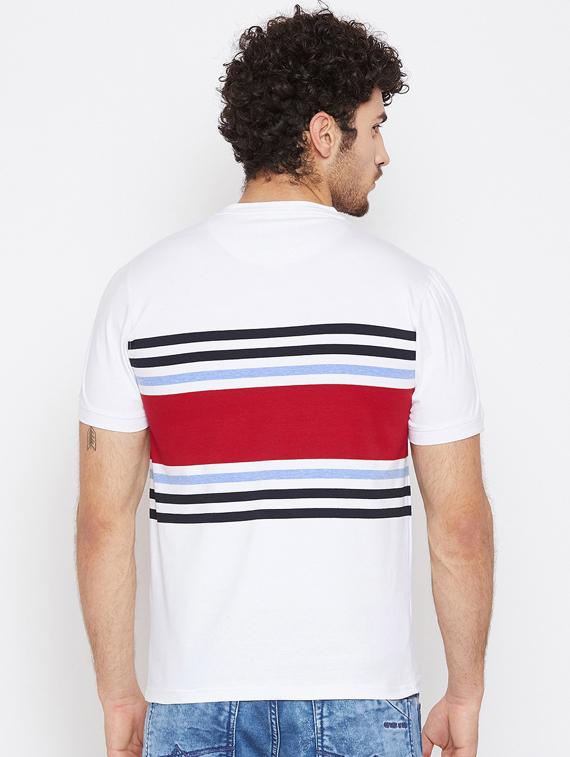 round neck striped t-shirt - 19342518 - Standard Image - 2