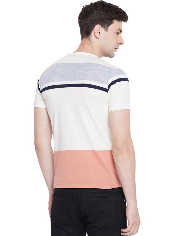 round neck striped regular t-shirt - 19342618 - Standard Image - 2