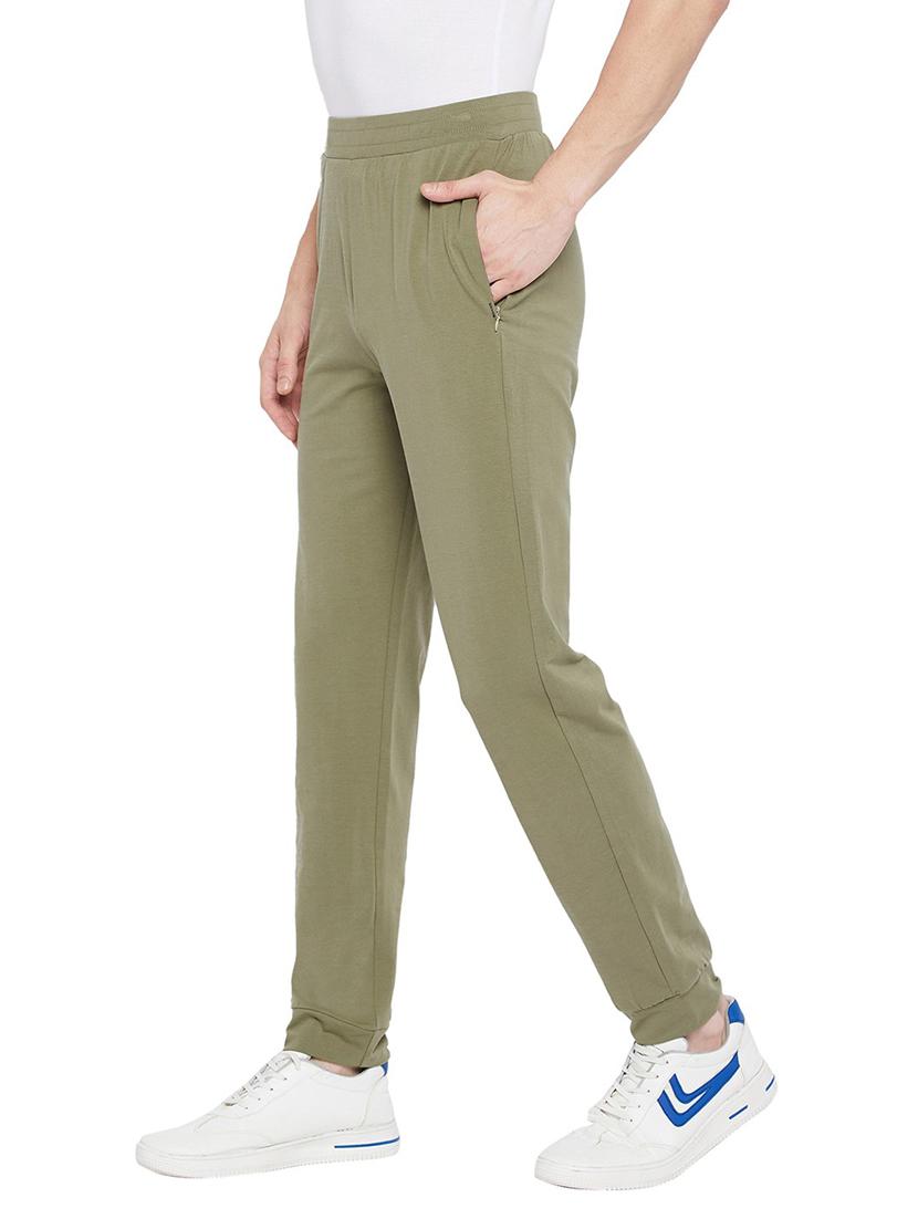 mid rise solid full length track pant - 19342833 - Standard Image - 2